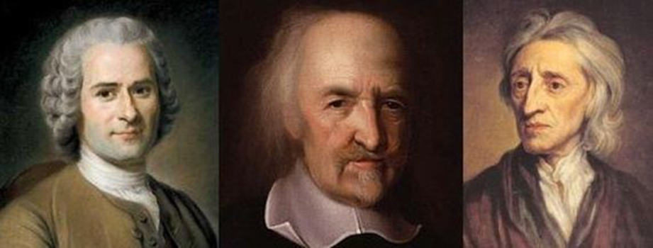 THOMAS HOBBES, JOHN LOCKE AND JEAN JACK ROUSSEAU